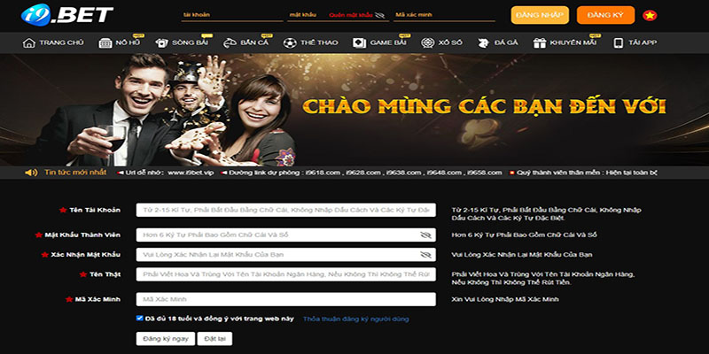 Đăng ký i9BET cực đơn giản